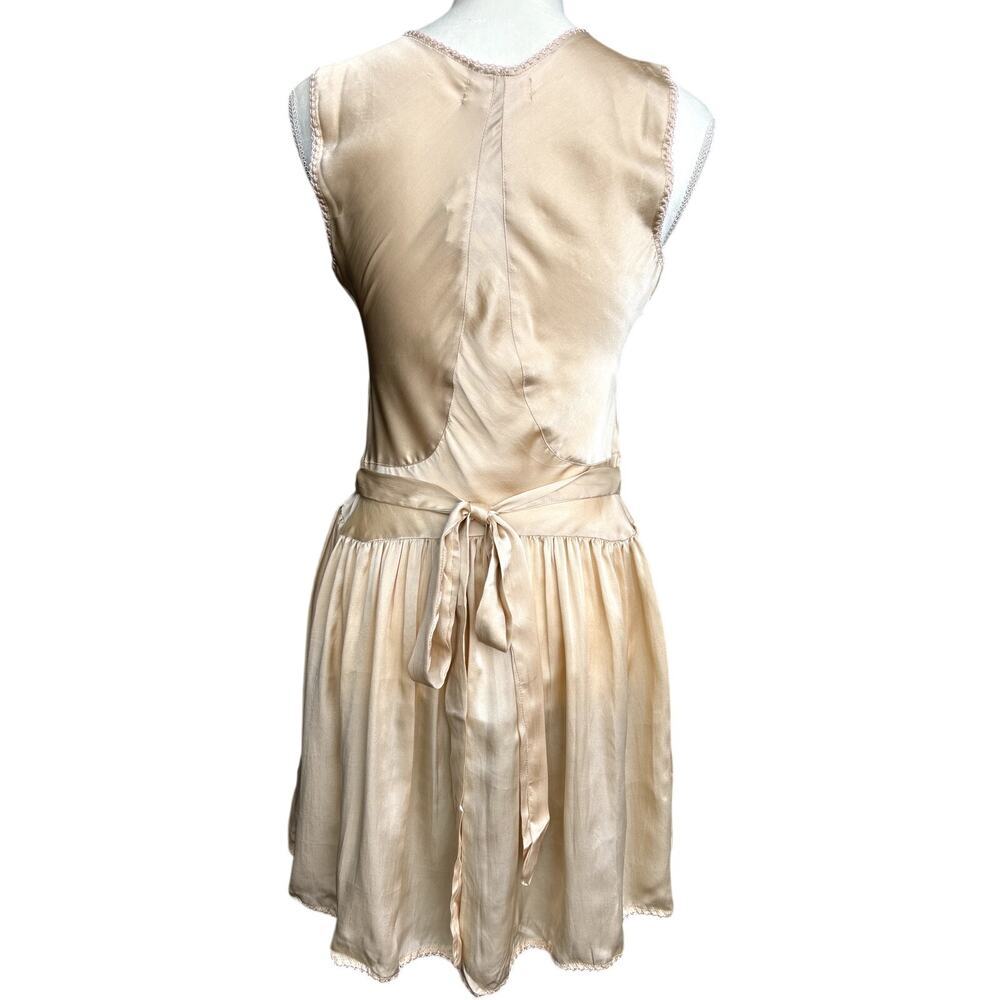 Chasing Unicorns BNWT Vintage-Inspired Embroidered Silk Dress Size S - Picture 7 of 14